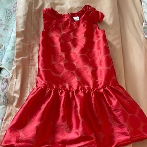 Red polka dot dress